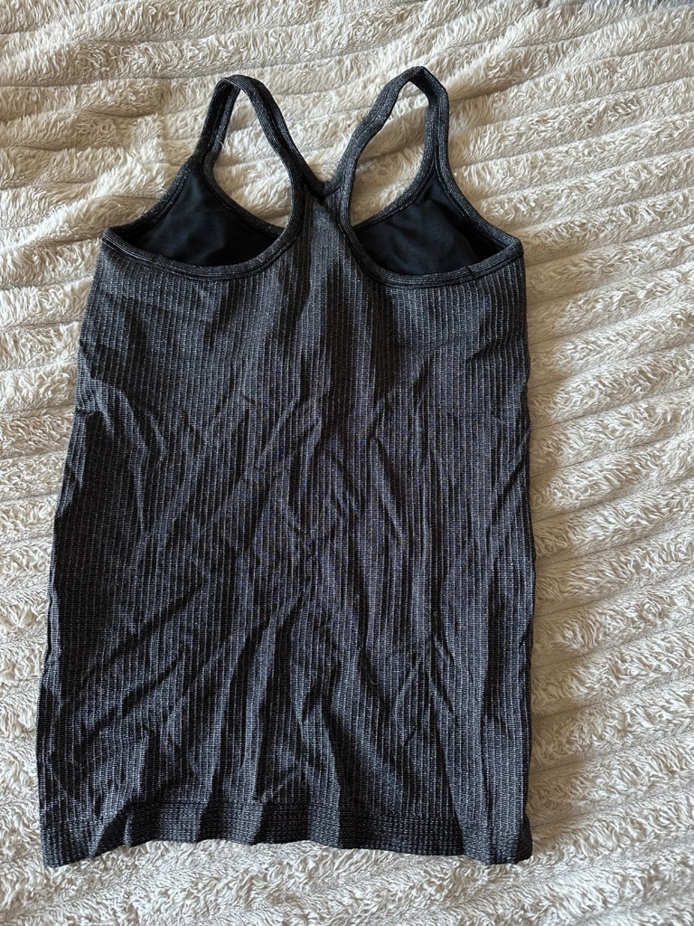 Black Ribbed Racerback Tank Top - Women - Picture 2 of 5